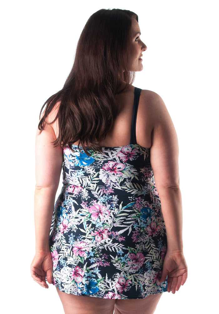 Cruise On Slimfit Swimdress with Padded Bra