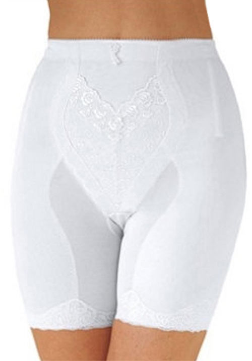 Super Firm Long Leg Panty Girdle White
