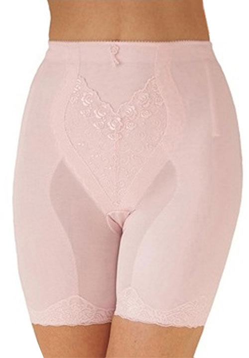 Super Firm Long Leg Panty Girdle Pink