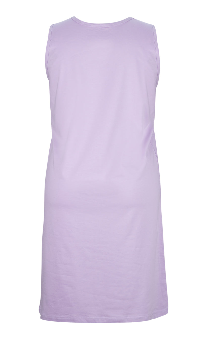 Women's Cotton Singlet Nightie Lilac