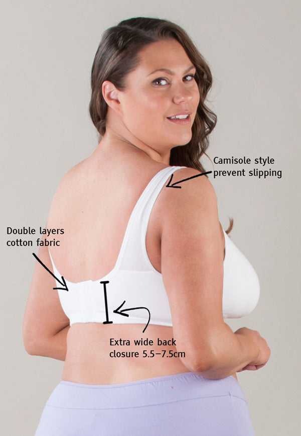 Wirefree Cotton Leisure Bra White
