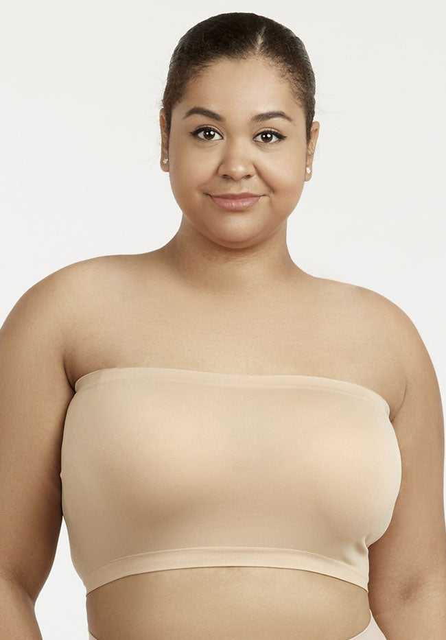Bandeau Seamless Tube Top Plus Size Bra 16-24