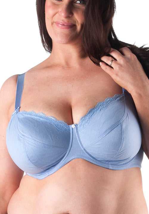 Lily Underwire Minimizer Bra White (Please Size Up)