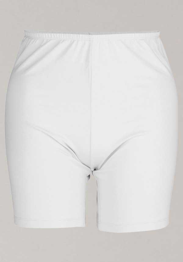 Anti Chafing Cotton Stretch Fitted Boxer White