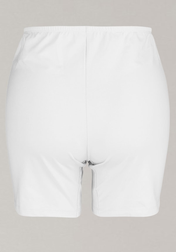 Anti Chafing Cotton Stretch Fitted Boxer White