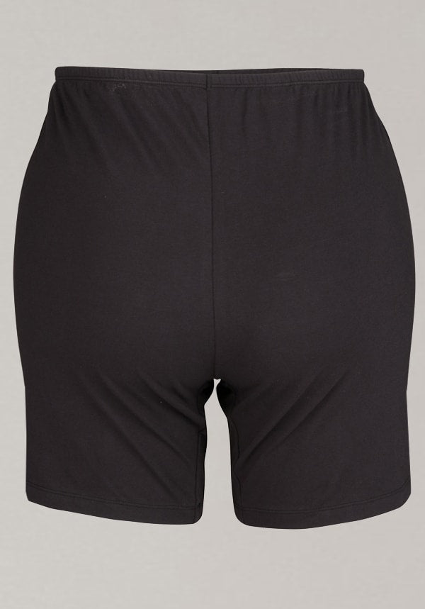 Anti Chafing Cotton Stretch Fitted Boxer Black