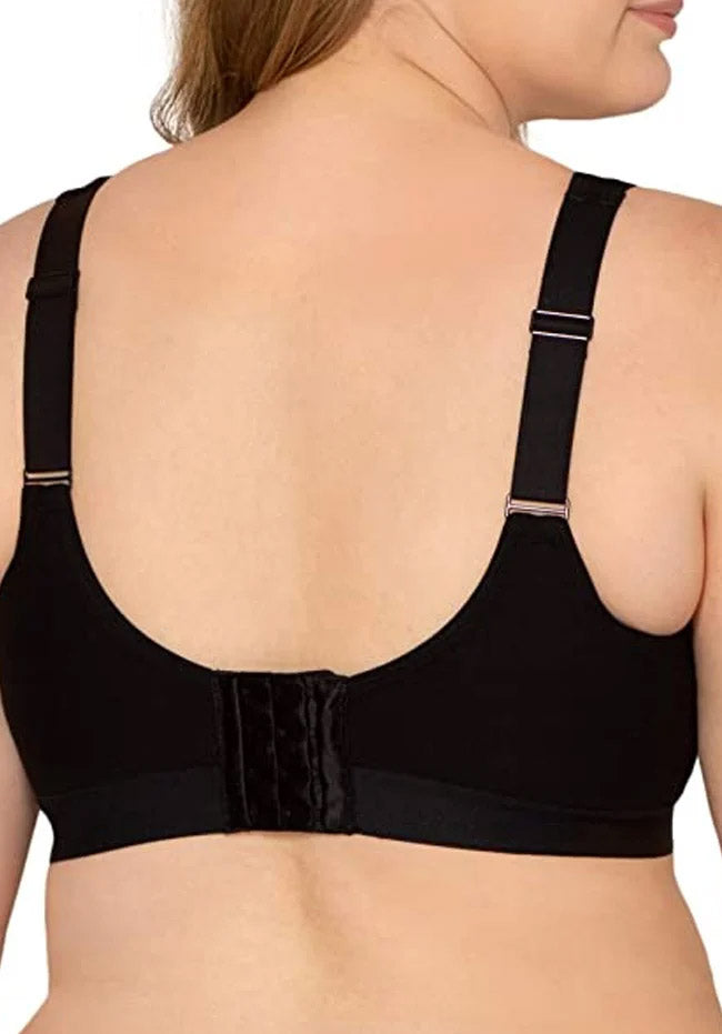 Wirefree Thick Cotton Seamless Bra Black