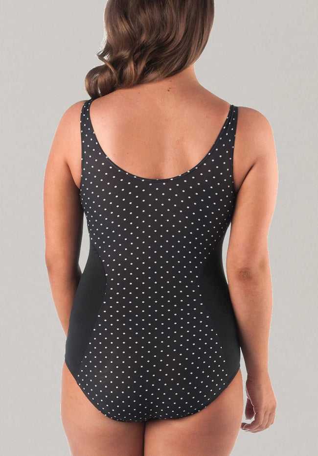 Polka Dots Pool Swimsuit with Padded Bra