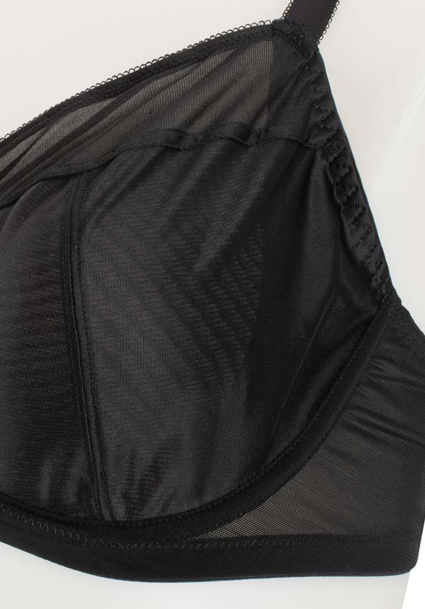 Smooth Classic Full Cup Non-Padded Underwire Everyday Bra Black