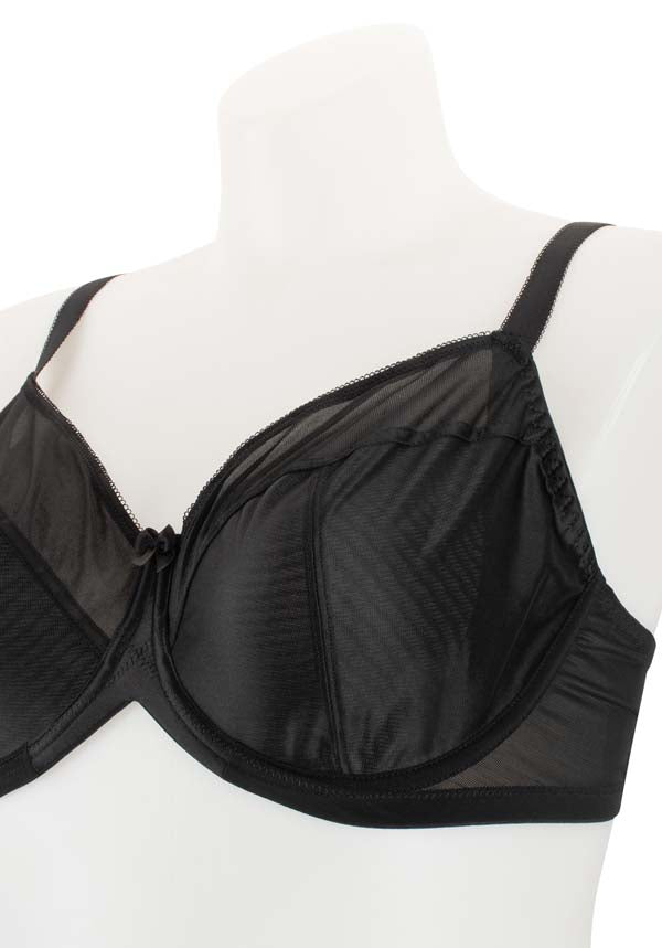 Smooth Classic Full Cup Non-Padded Underwire Everyday Bra Black