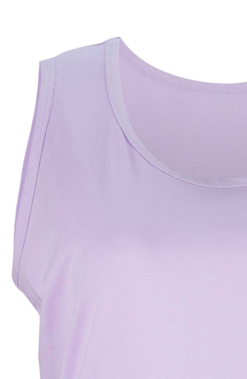 Women's Cotton Singlet Nightie Lilac