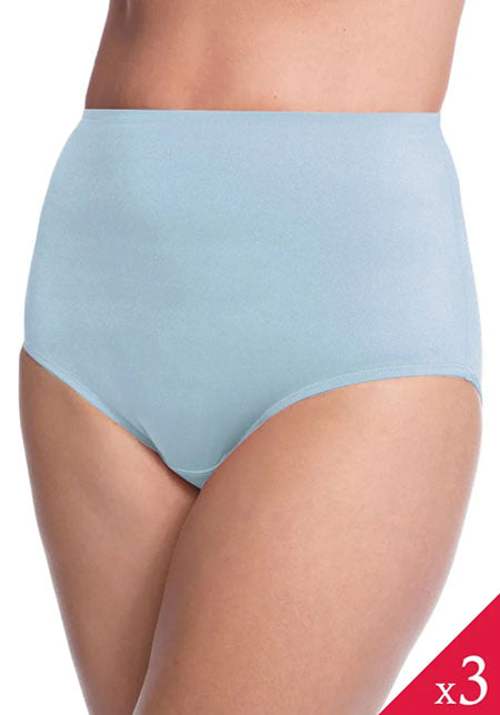 Pk of 3 Ultra Soft Microfiber Full Brief (Blue)
