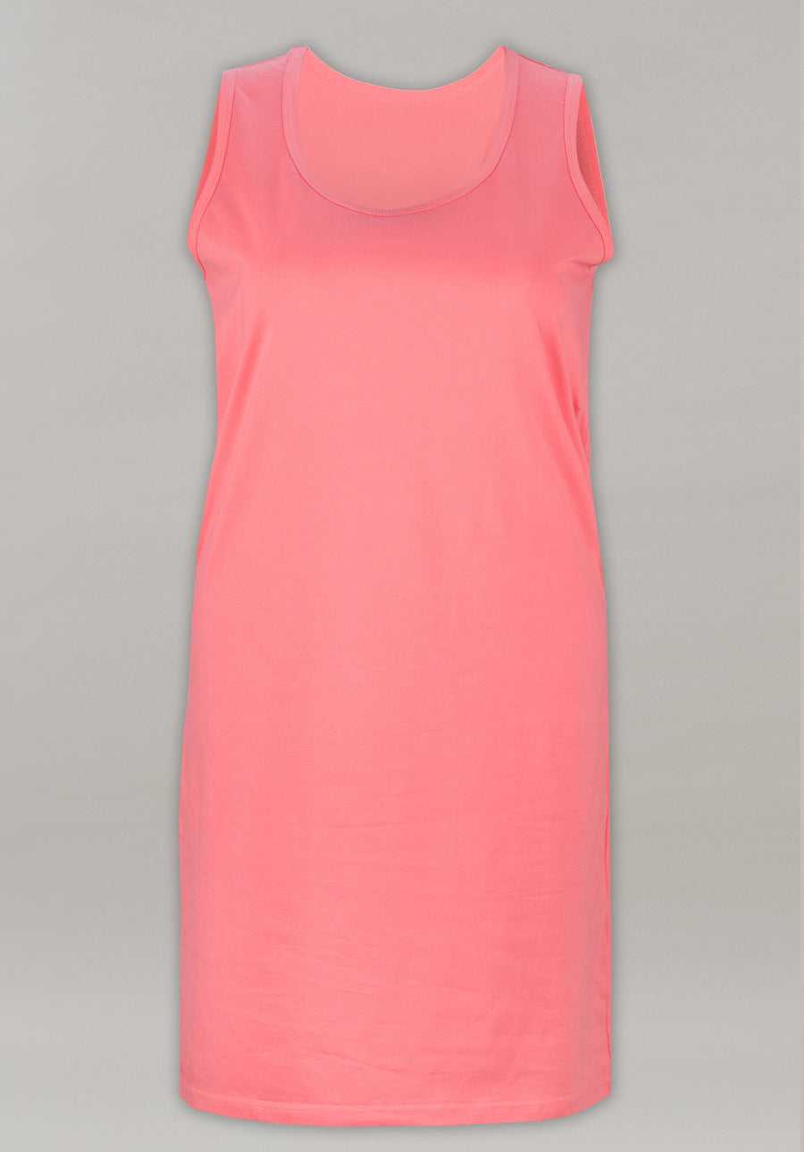 Women's Cotton Singlet Nightie Pink