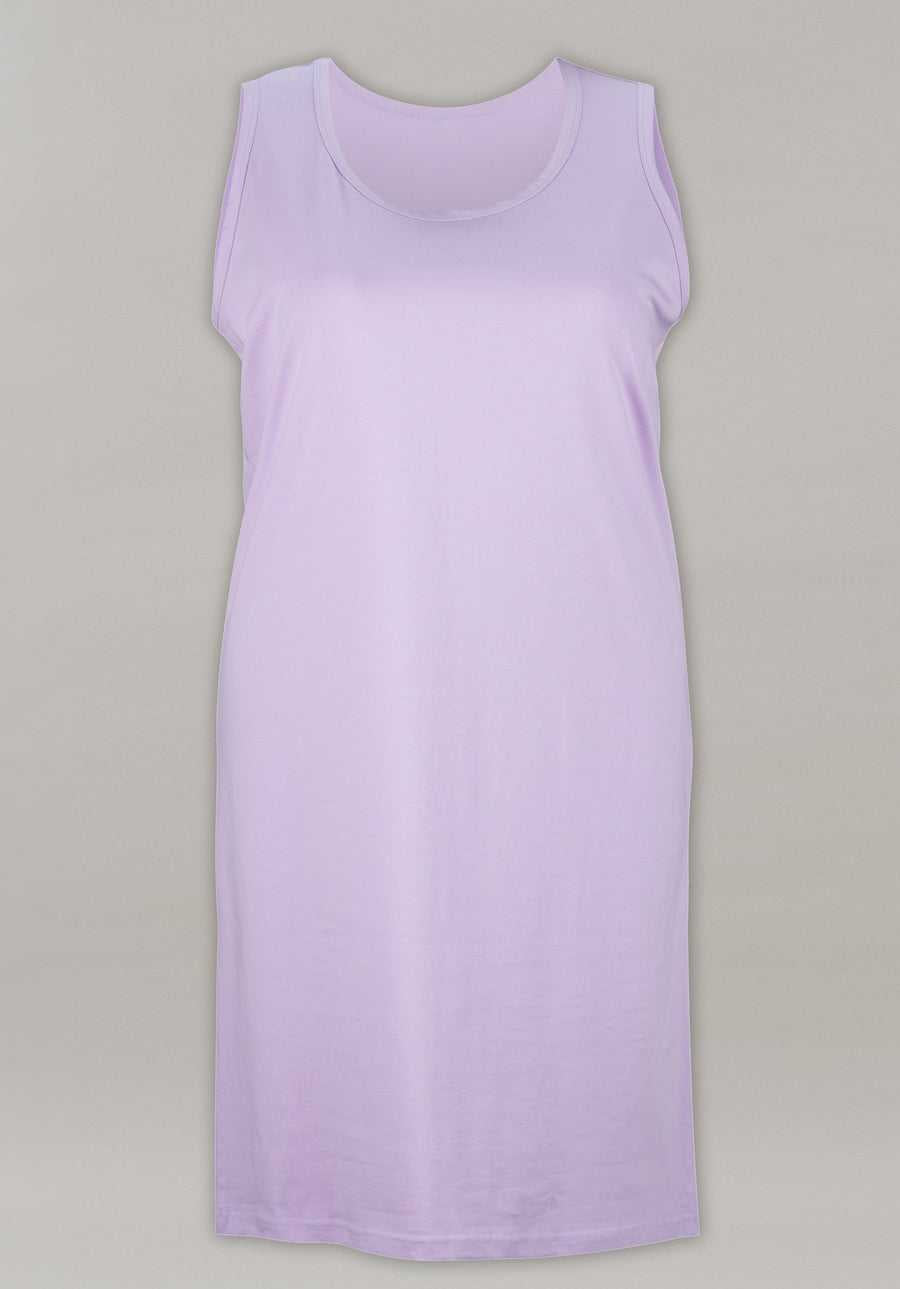 Women's Cotton Singlet Nightie Lilac