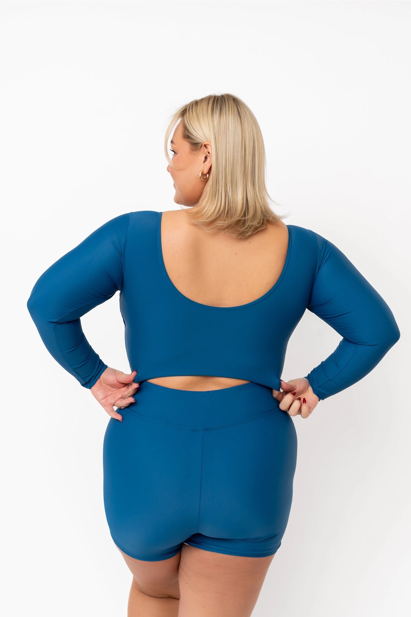 Midnight Tide Scoop Neck Rashguard Swim Top