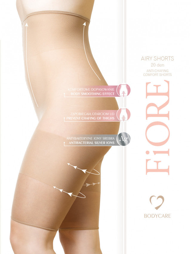 Anti-Chafing Airy Shorts with Open Crotch by Fiore