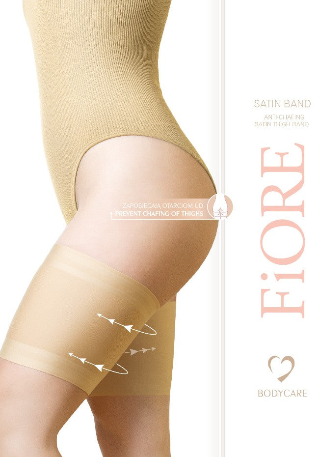 Anti-Chafing Satin Thigh Band with Silicone by Fiore
