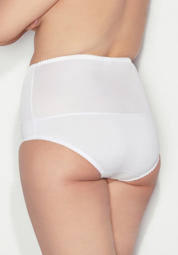 Handy Tummy Control Smooth Cotton Full Brief (White)