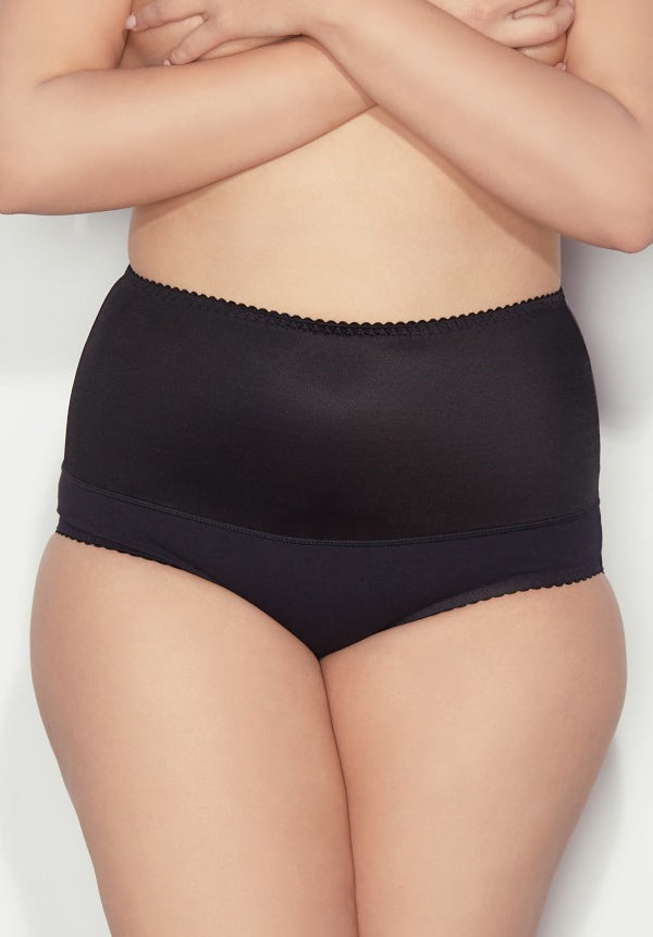 Handy Tummy Control Smooth Cotton Full Brief (Black)