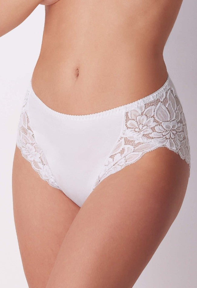 Pure White Lace Midi Brief