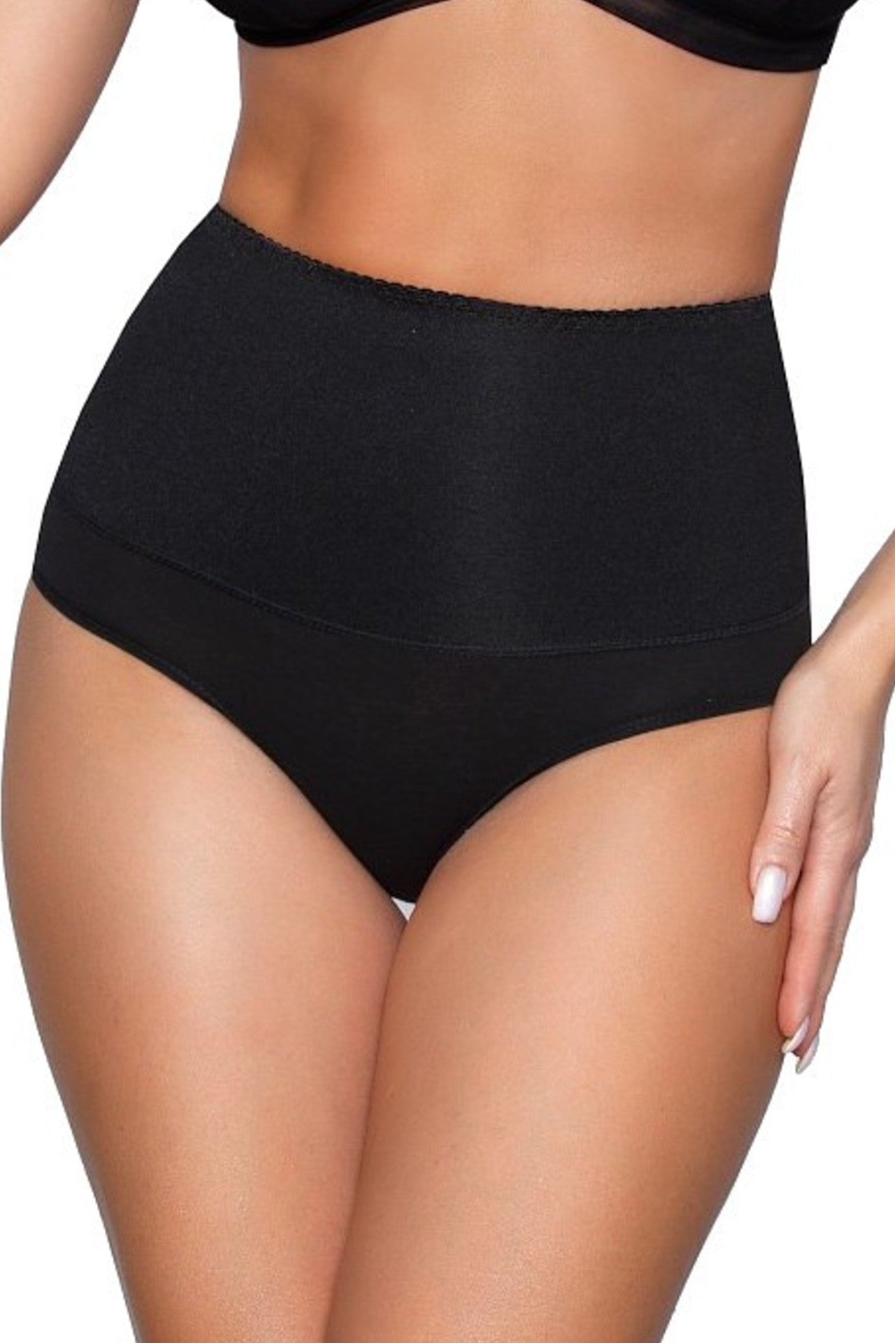 High Waisted Corrective Shaping Brief (Black)