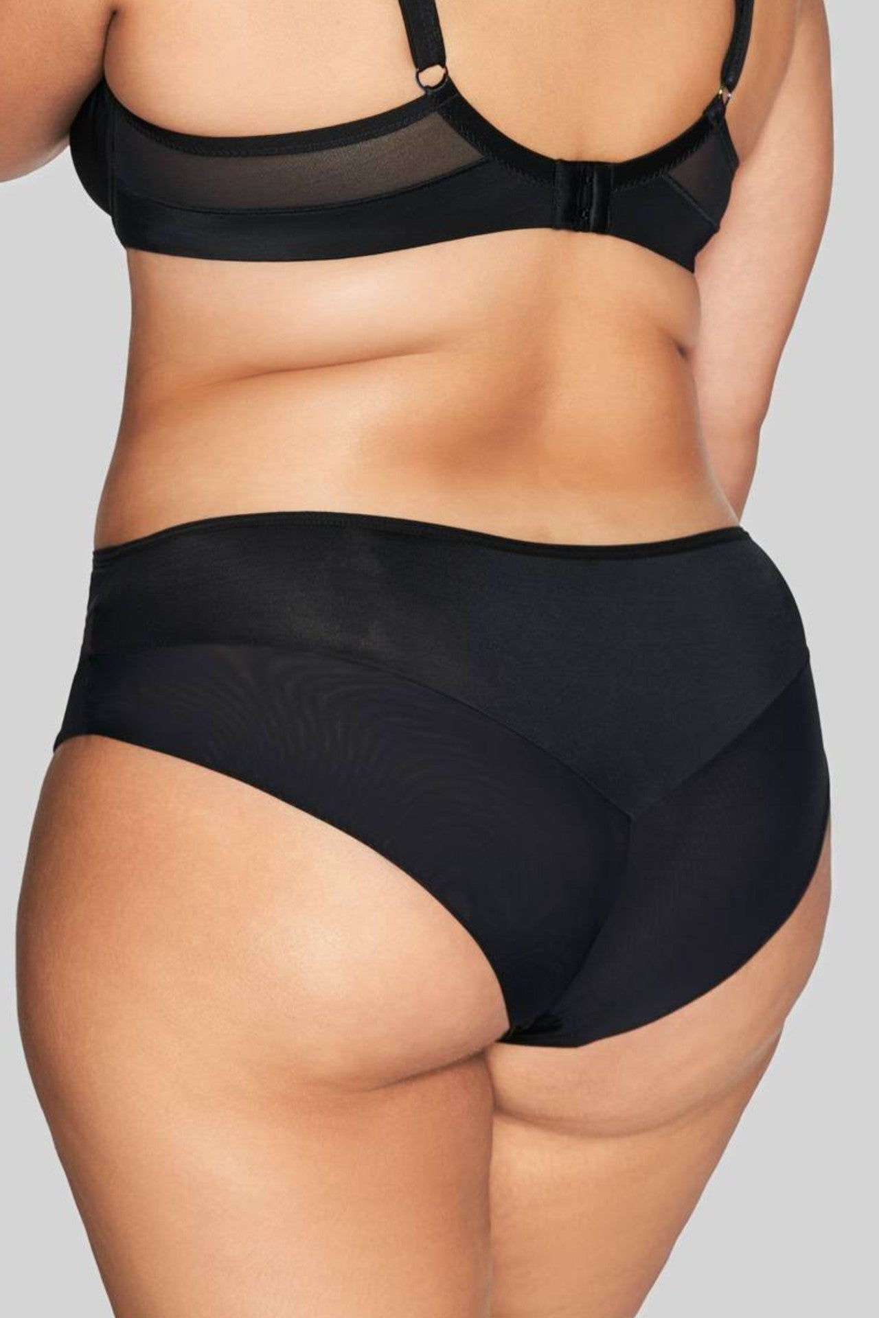 Black Sheer Lace Brief by Ava