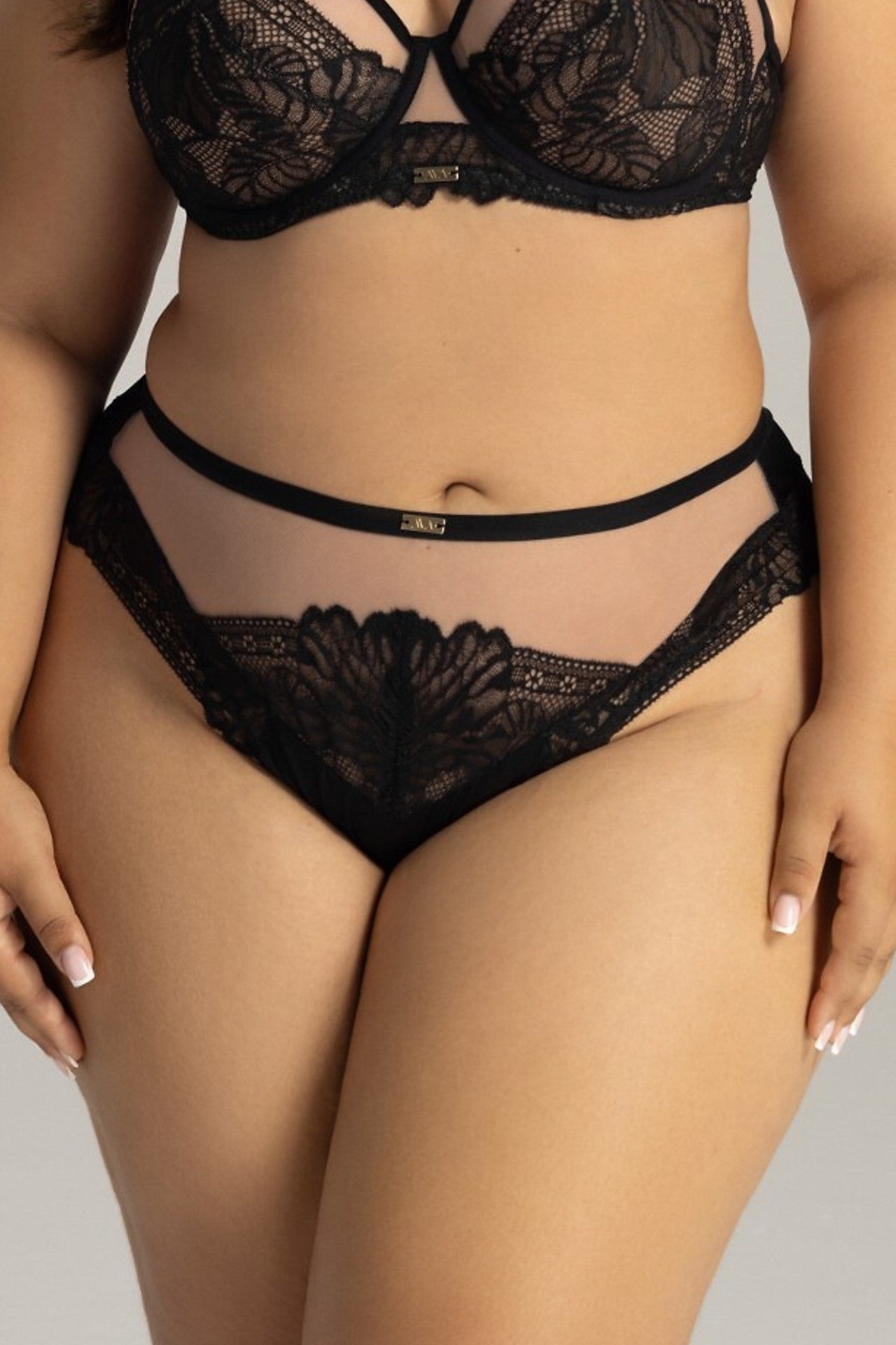 Floral Embroidered Lace Brief by Ava