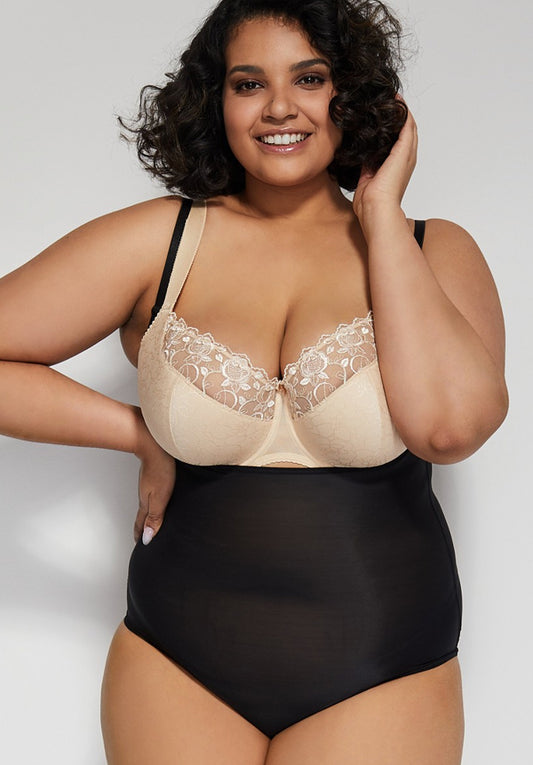 Women Shaping Bodysuit with Crotch Fastening