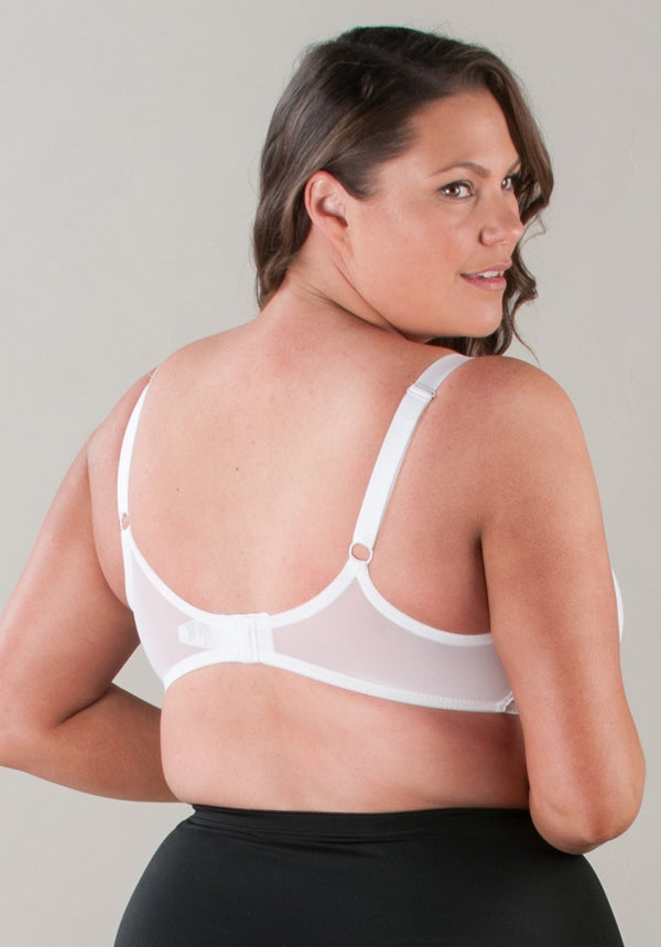 Full Figure Molded Cup T Shirt Bra White