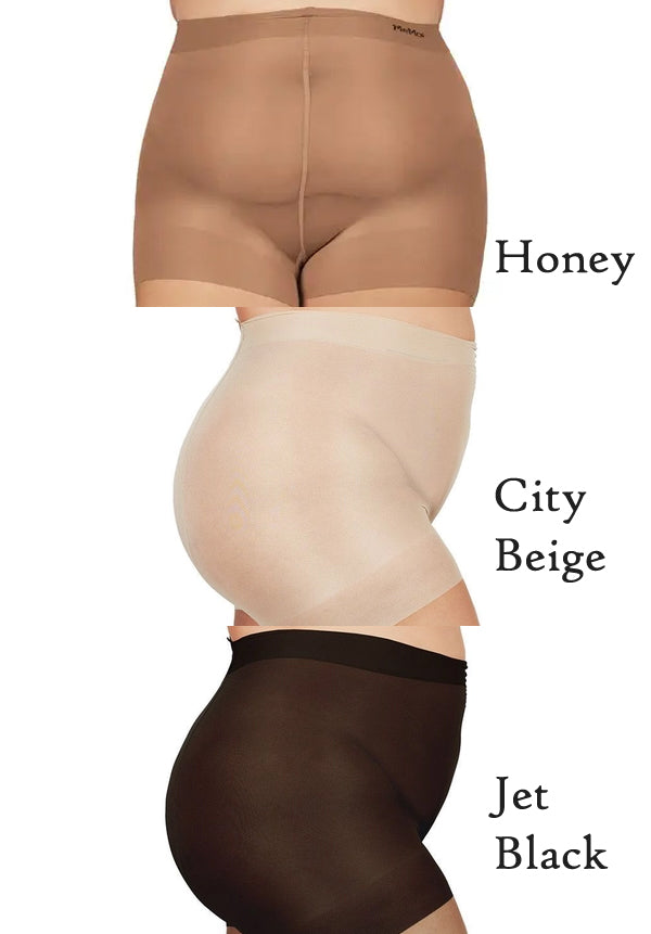 MeMoi Plus Size Curvy Ultra Sheer Control Top Pantyhose