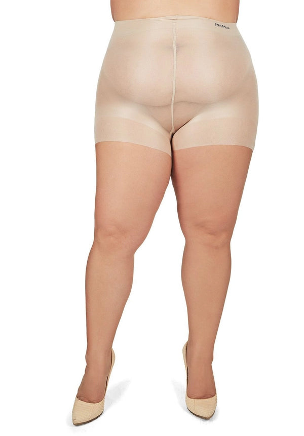 MeMoi Plus Size Curvy Ultra Sheer Control Top Pantyhose