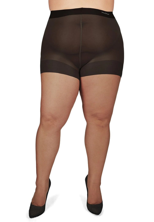 MeMoi Plus Size Curvy Ultra Sheer Control Top Pantyhose