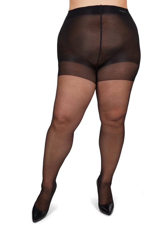 Memoi Energizing Plus Size Curvy Control Top Pantyhose