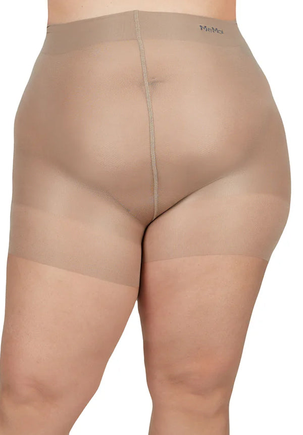 Memoi Energizing Plus Size Curvy Control Top Pantyhose