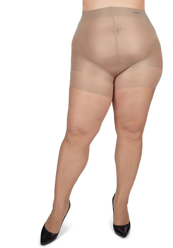 Memoi Energizing Plus Size Curvy Control Top Pantyhose