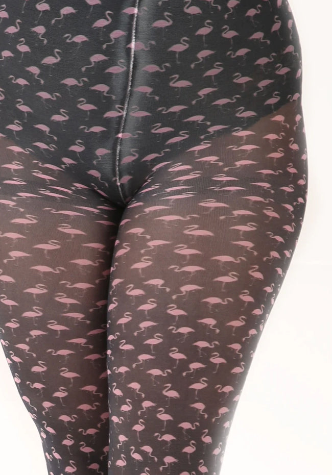 Flamingo Printed Tights