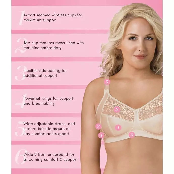 FullyÂ® Soft Cup Supportive Wirefree Bra With Embroidery - Style Gallery