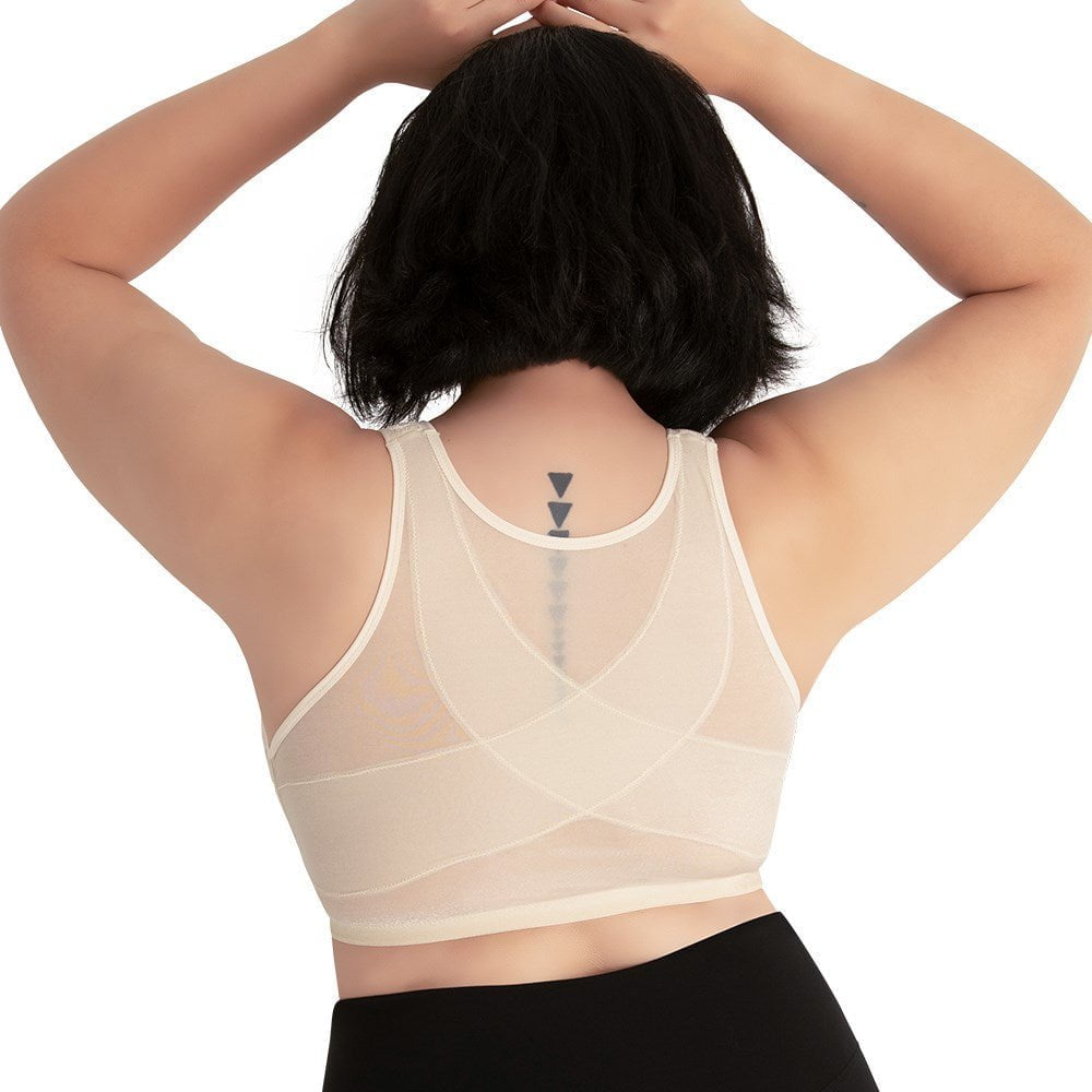 Nora Back Smoothing Wirefree Front Close Bra With Lace - Style Gallery