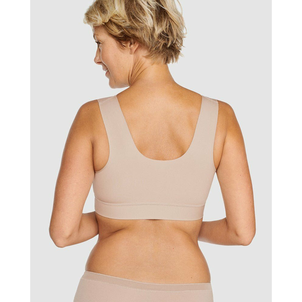 Wellness Cotton Wirefree Front Close Bra - Style Gallery