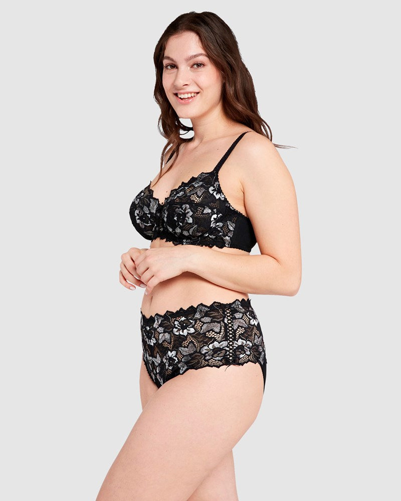 Arum Gala Wired Full Cup Lace Bra Sans Complexe