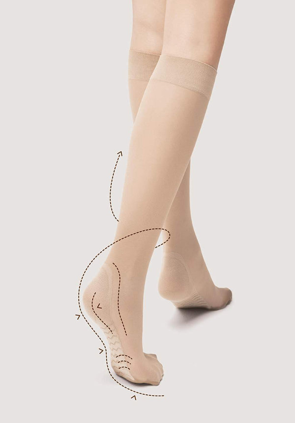 Massage 20 Denier Knee Highs Socks