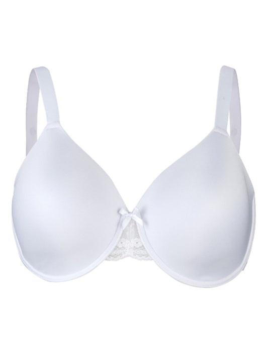 Full Figure Molded Cup T Shirt Bra White