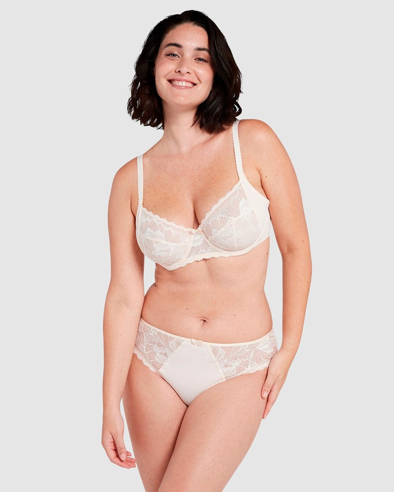 Capucine Wired Two-Tone Lace Bra Sans Complexe