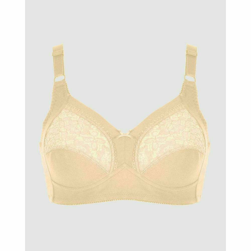 Supportive Soft Cup Wirefree Cotton Bra - Style Gallery
