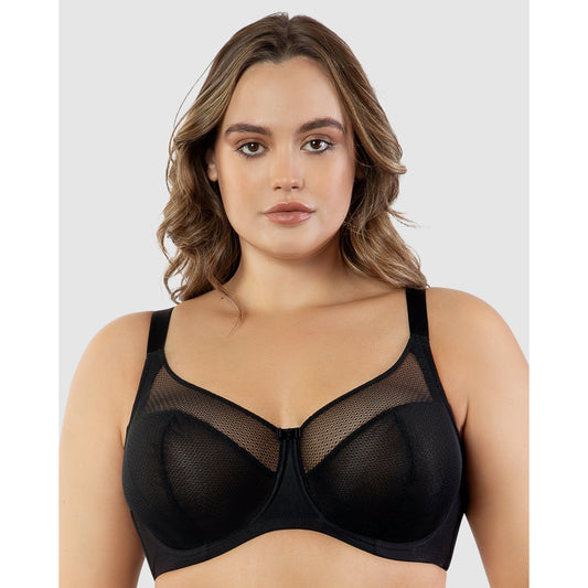 Paige Geometric Lace Unlined Wired Full Bust Bra - Style Gallery