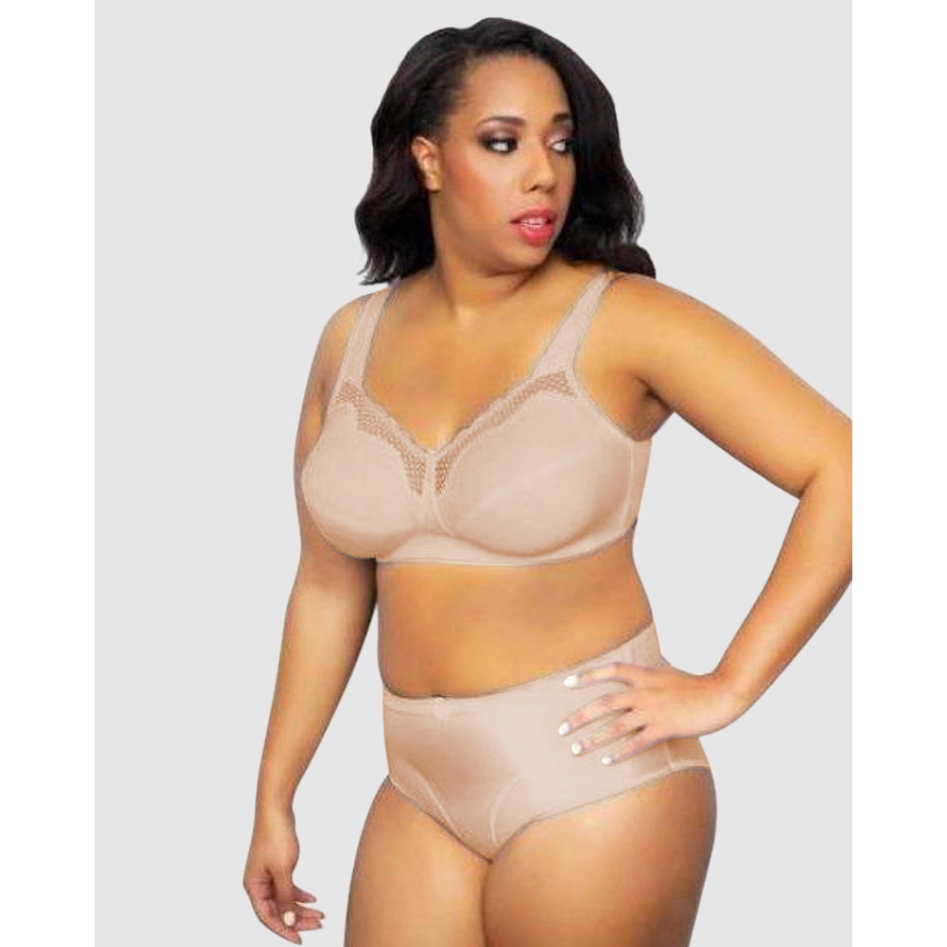 Plus Size Wireless Cotton Soft Cup Bra - Style Gallery