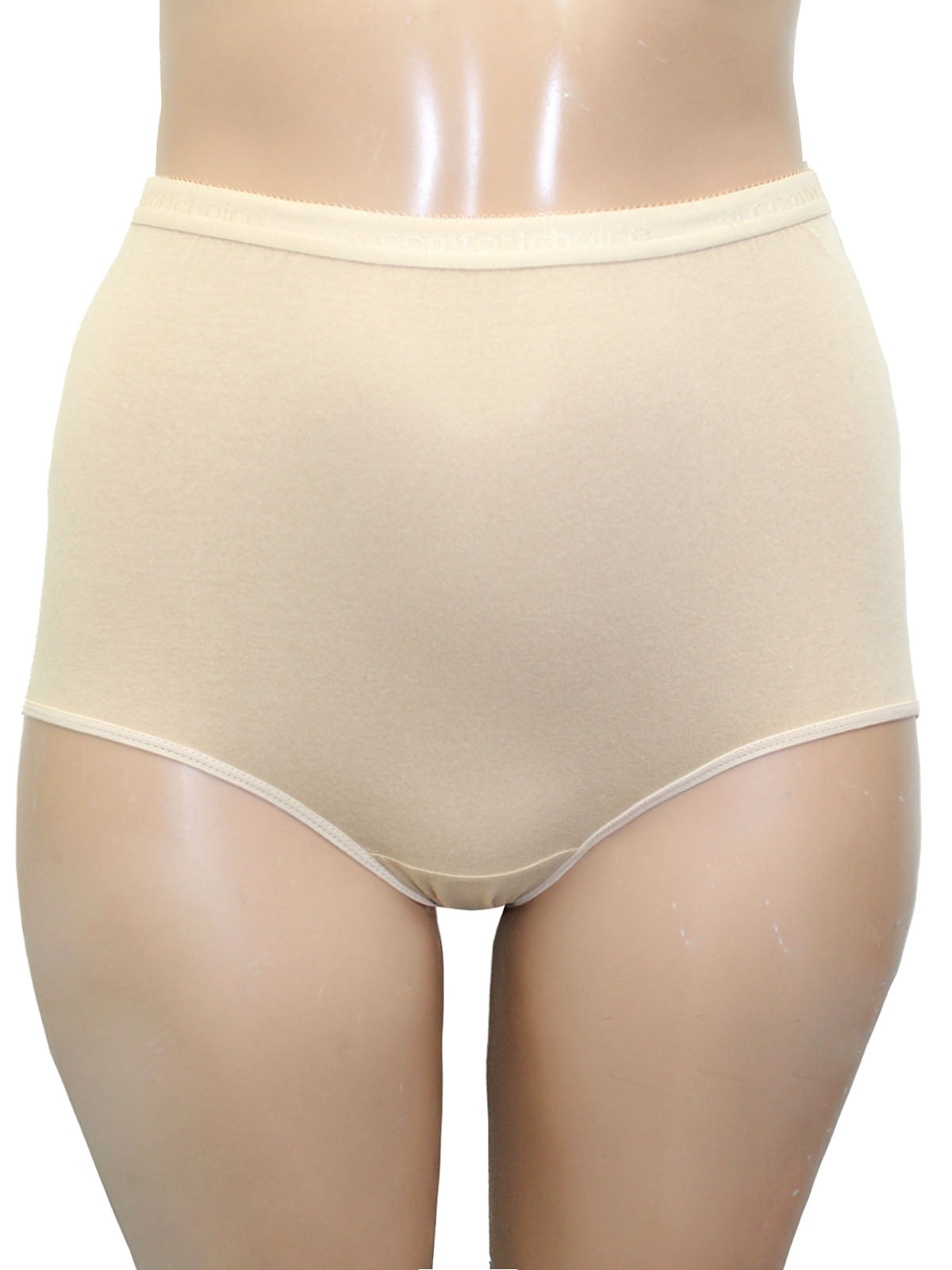 Comfort Pk of 5 100% Cotton Full Briefs Mix Colors