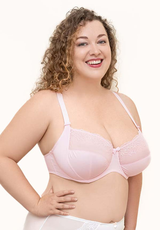 Pretty Women Everyday Full Cup Underwire Plus Size Bra Pink