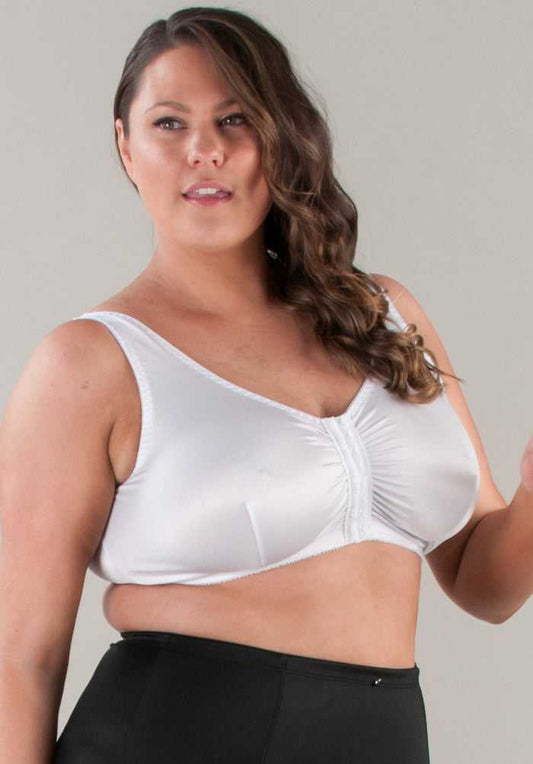 Comfy Support Everyday Front Closer Bra White