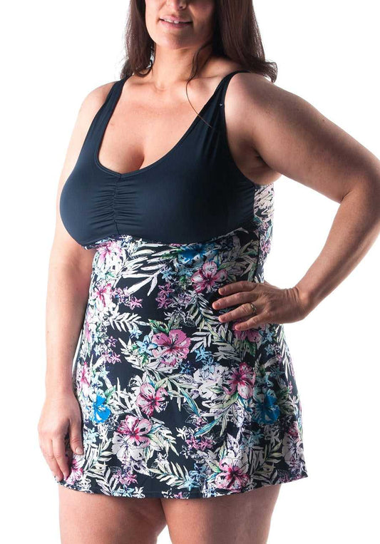 Cruise On Slimfit Swimdress with Padded Bra